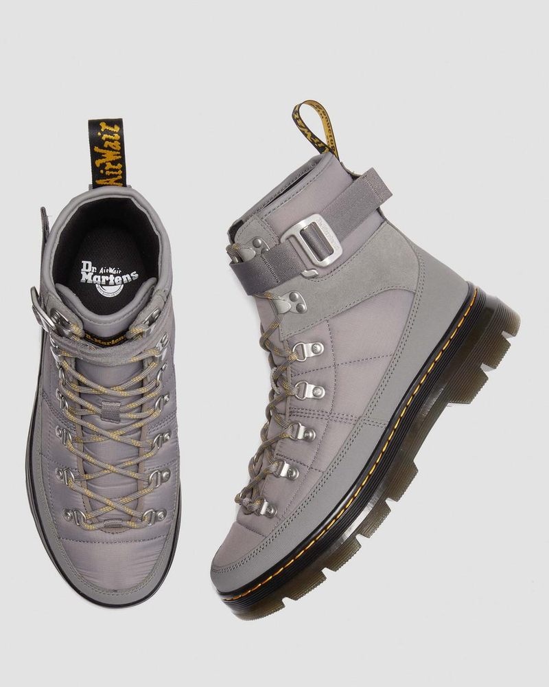 Botas Dr Martens Combs Tech Acolchado Casuales Boots Gris | RV97-P1QF