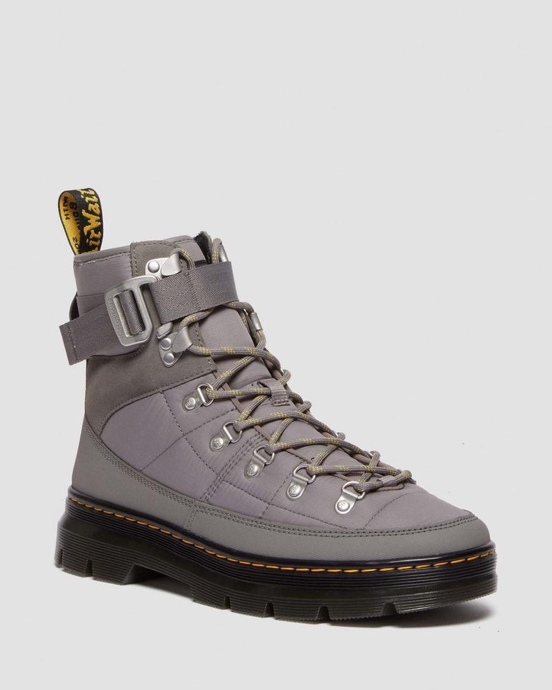 Botas Dr Martens Combs Tech Acolchado Casuales Boots Gris | RV97-P1QF