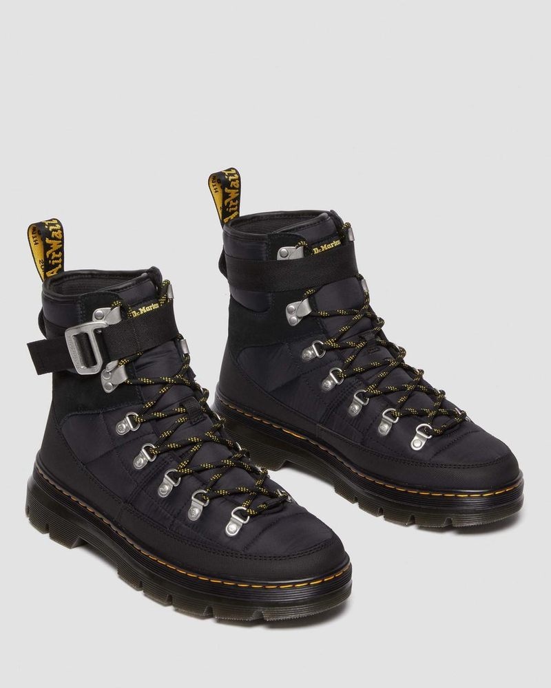 Botas Dr Martens Combs Tech Acolchado Casuales Boots Negras | NM73-D2DS