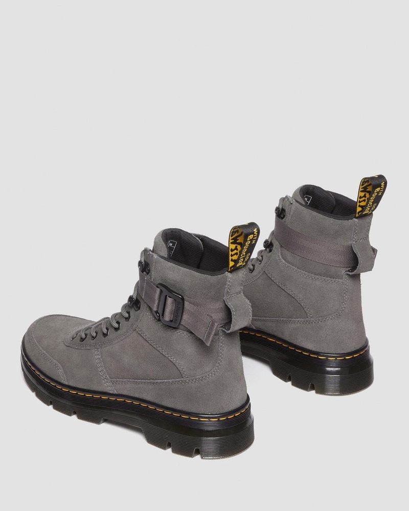 Botas Dr Martens Combs Tech Gamuza Casuales Boots (E.H.Gamuza) Gunmetal | SJ50-C8WF