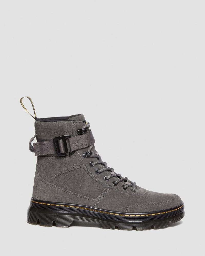 Botas Dr Martens Combs Tech Gamuza Casuales Boots (E.H.Gamuza) Gunmetal | SJ50-C8WF