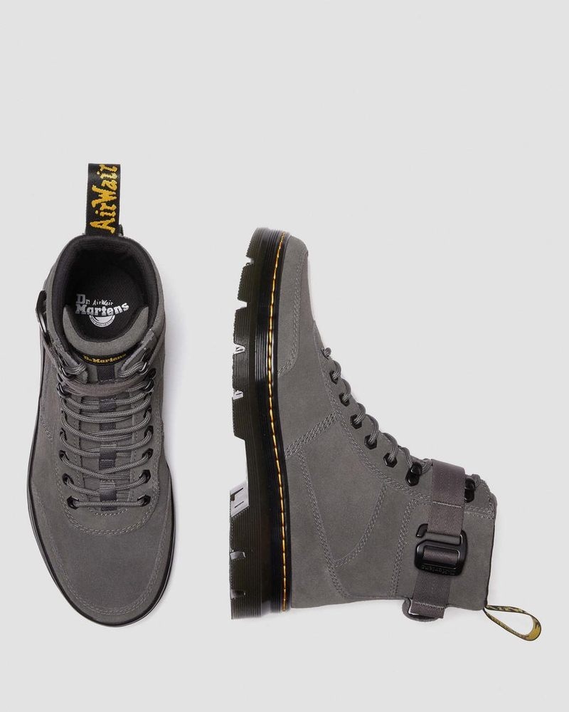 Botas Dr Martens Combs Tech Gamuza Casuales Boots (E.H.Gamuza) Gunmetal | SJ50-C8WF