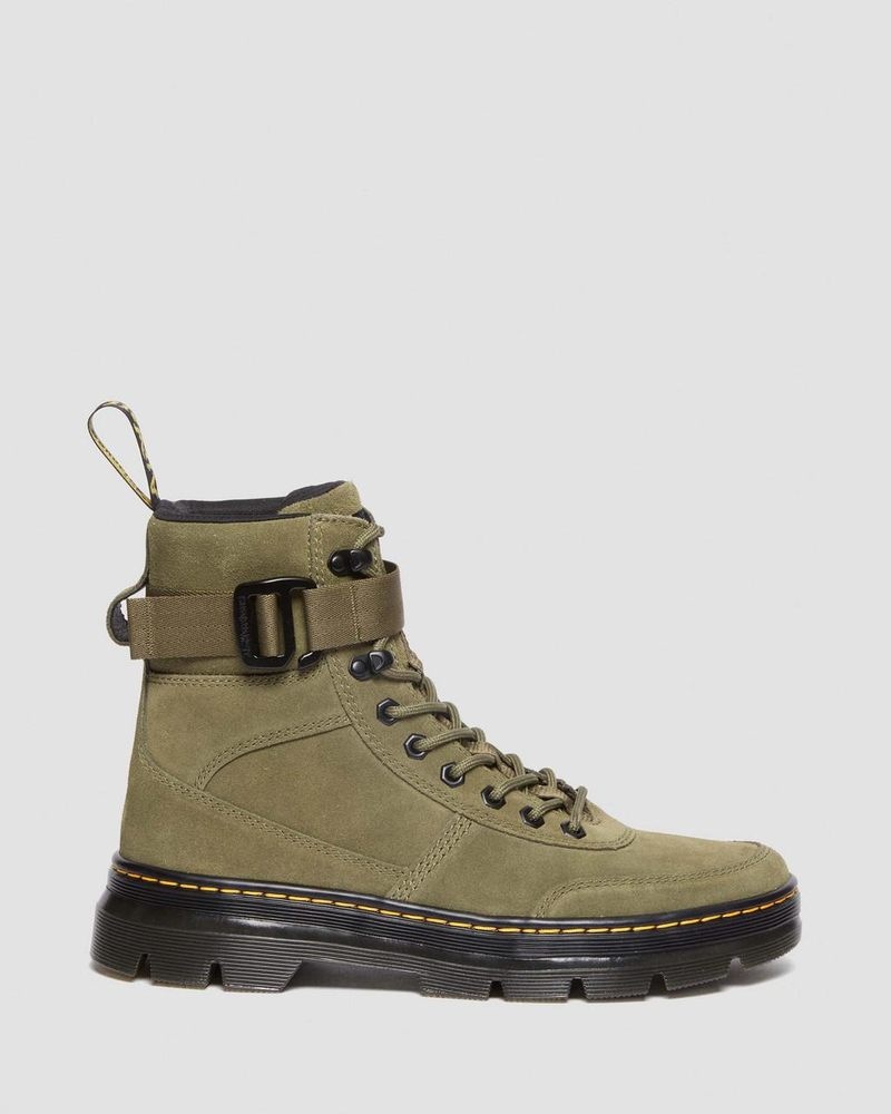 Botas Dr Martens Combs Tech Gamuza Casuales Boots (E.H.Gamuza) Verde Oliva | VT95-G3XR