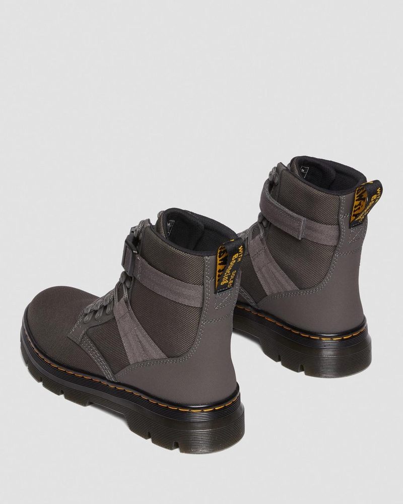 Botas Dr Martens Combs Tech II Extra Tough Utility Boots (Ajax+Extra Tough 50/50) Gunmetal | QT28-P3YF