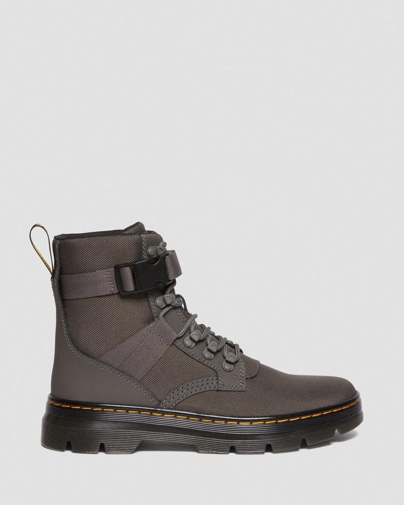 Botas Dr Martens Combs Tech II Extra Tough Utility Boots (Ajax+Extra Tough 50/50) Gunmetal | QT28-P3YF