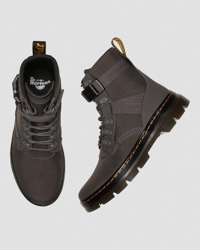 Botas Dr Martens Combs Tech II Extra Tough Utility Boots (Ajax+Extra Tough 50/50) Gunmetal | QT28-P3YF