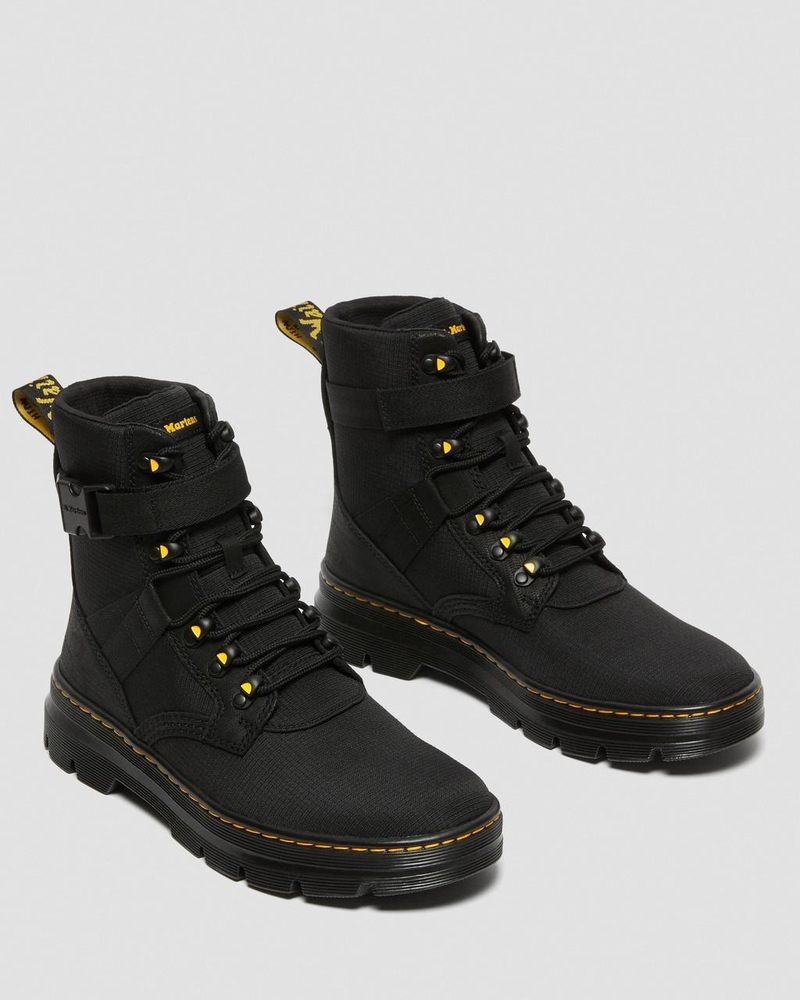 Botas Dr Martens Combs Tech II Poly Casuales Boots (Accord+Poly Ripstop) Negras | GK20-B0QL