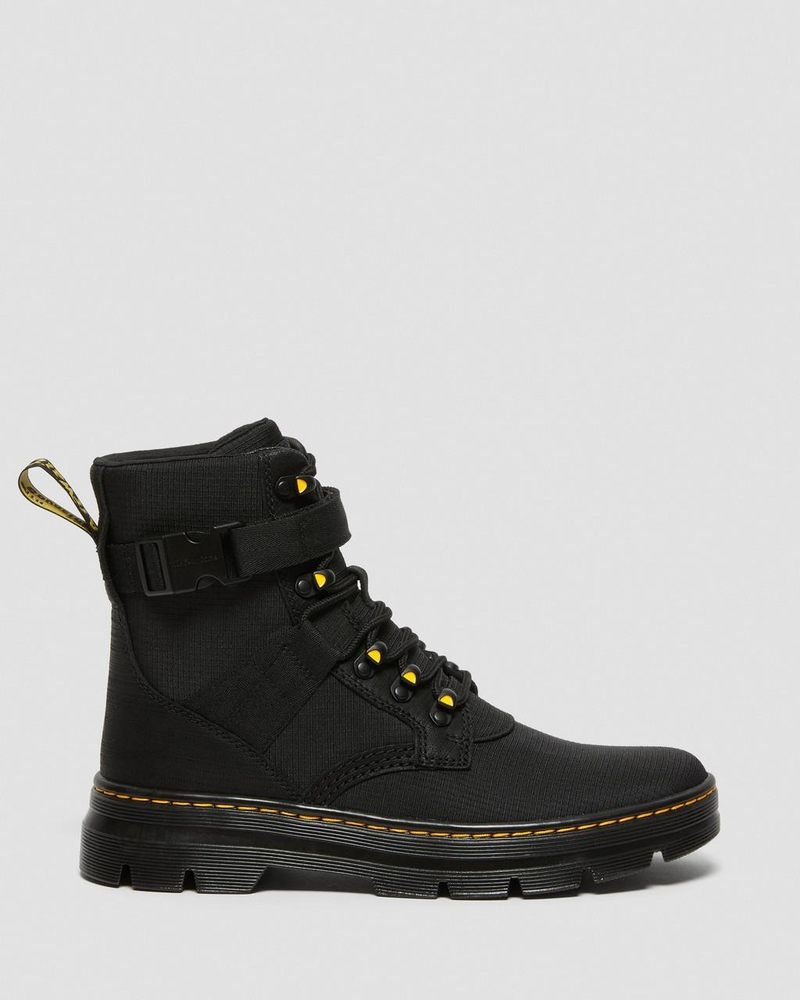 Botas Dr Martens Combs Tech II Poly Casuales Boots (Accord+Poly Ripstop) Negras | GK20-B0QL