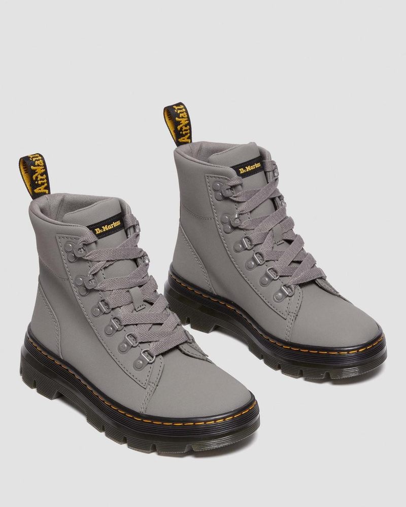 Botas Dr Martens Combs - Ajax Cuero Casuales Boots (Ajax) Gris | SI59-B2AW