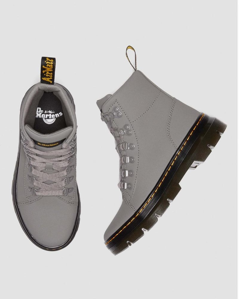 Botas Dr Martens Combs - Ajax Cuero Casuales Boots (Ajax) Gris | SI59-B2AW