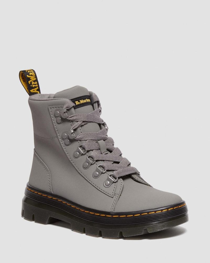 Botas Dr Martens Combs - Ajax Cuero Casuales Boots (Ajax) Gris | SI59-B2AW