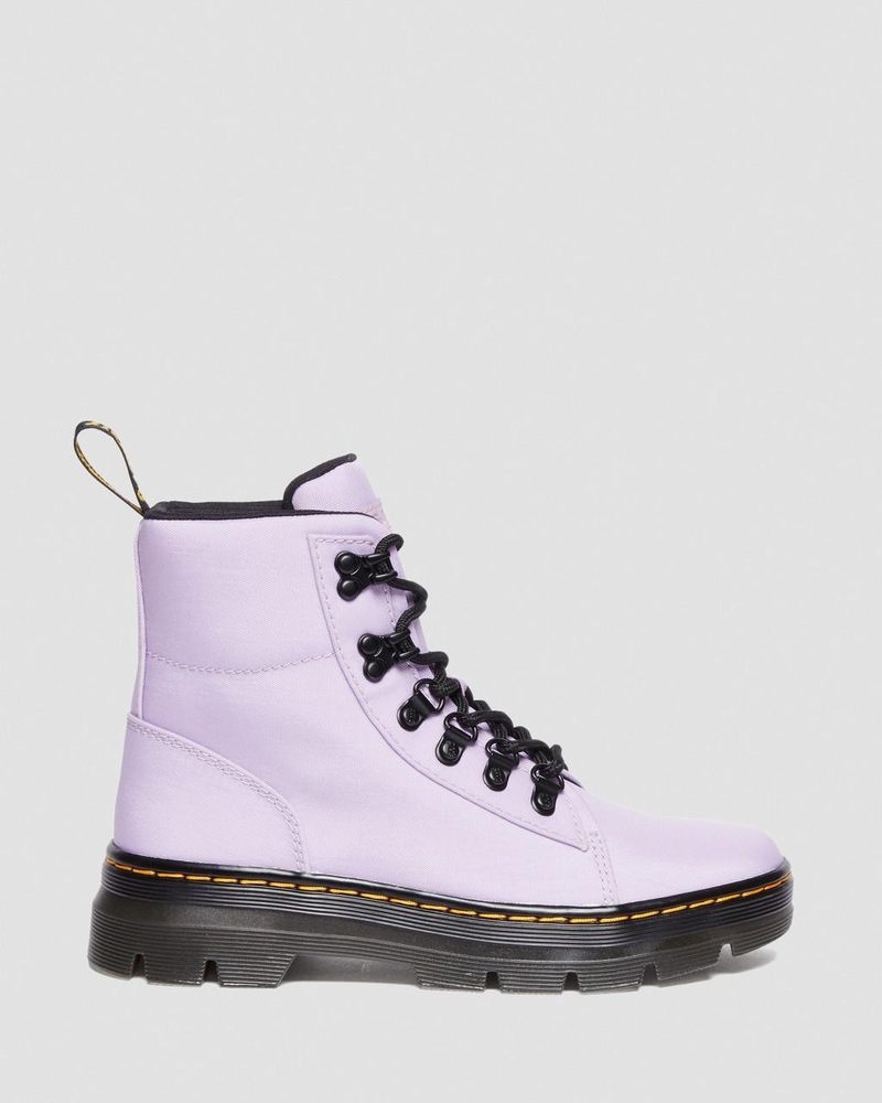 Botas Dr Martens Combs - Nylon & Cuero Casuales Boots (Cyclone Nylon) Lilac | OO16-G4BV