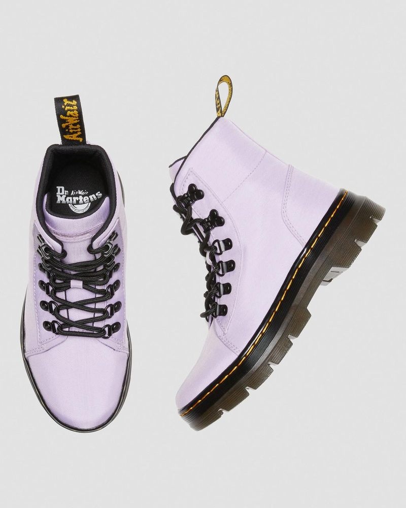 Botas Dr Martens Combs - Nylon & Cuero Casuales Boots (Cyclone Nylon) Lilac | OO16-G4BV