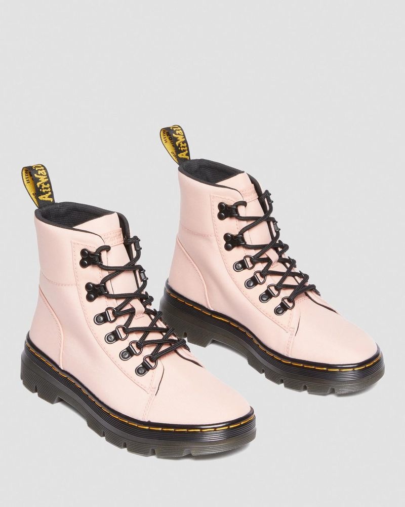 Botas Dr Martens Combs - Nylon & Cuero Casuales Boots (Cyclone Nylon) Beige | GI06-U1TZ