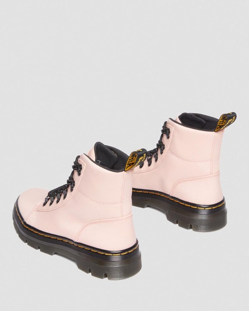 Botas Dr Martens Combs - Nylon & Cuero Casuales Boots (Cyclone Nylon) Beige | GI06-U1TZ