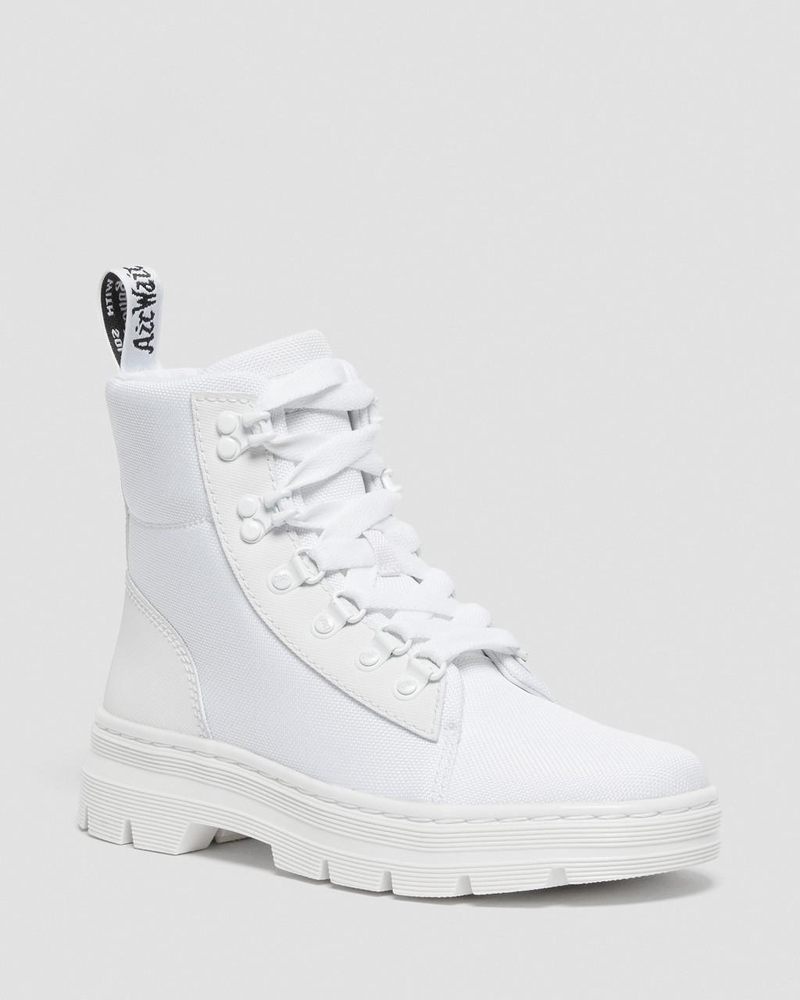 Botas Dr Martens Combs - Poly Casuales Boots (Ajax+Extra Tough Poly) Blancas | OX25-J6NW