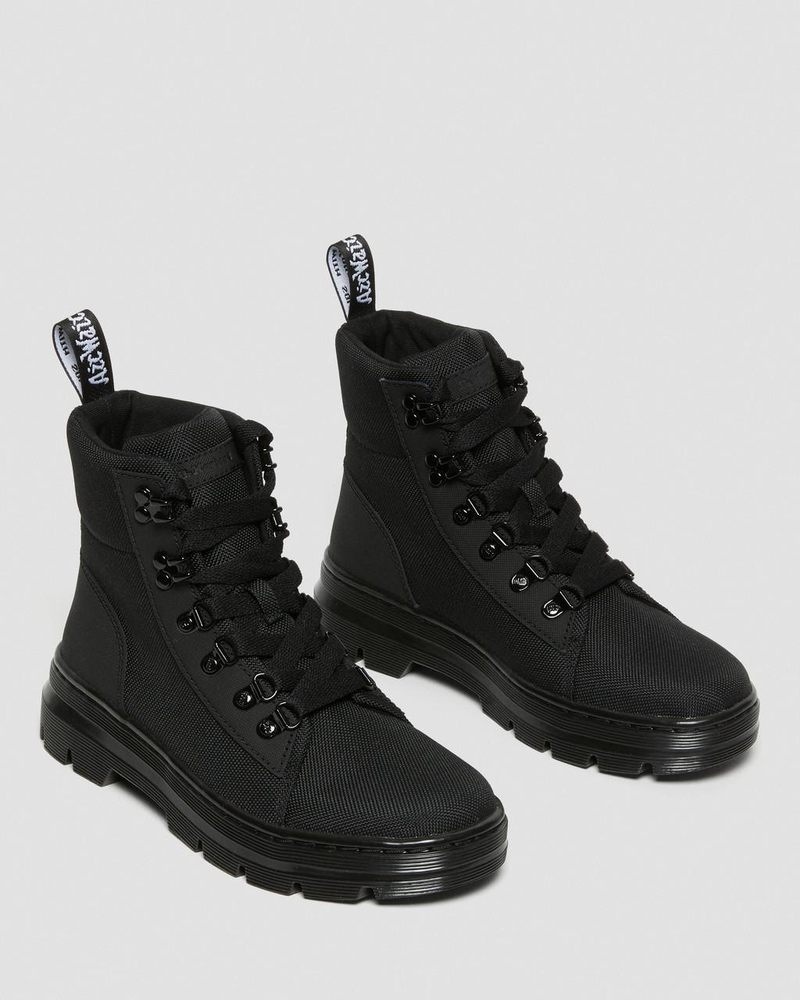 Botas Dr Martens Combs - Poly Casuales Boots (Ajax+Extra Tough Poly) Negras | GQ45-E7SN