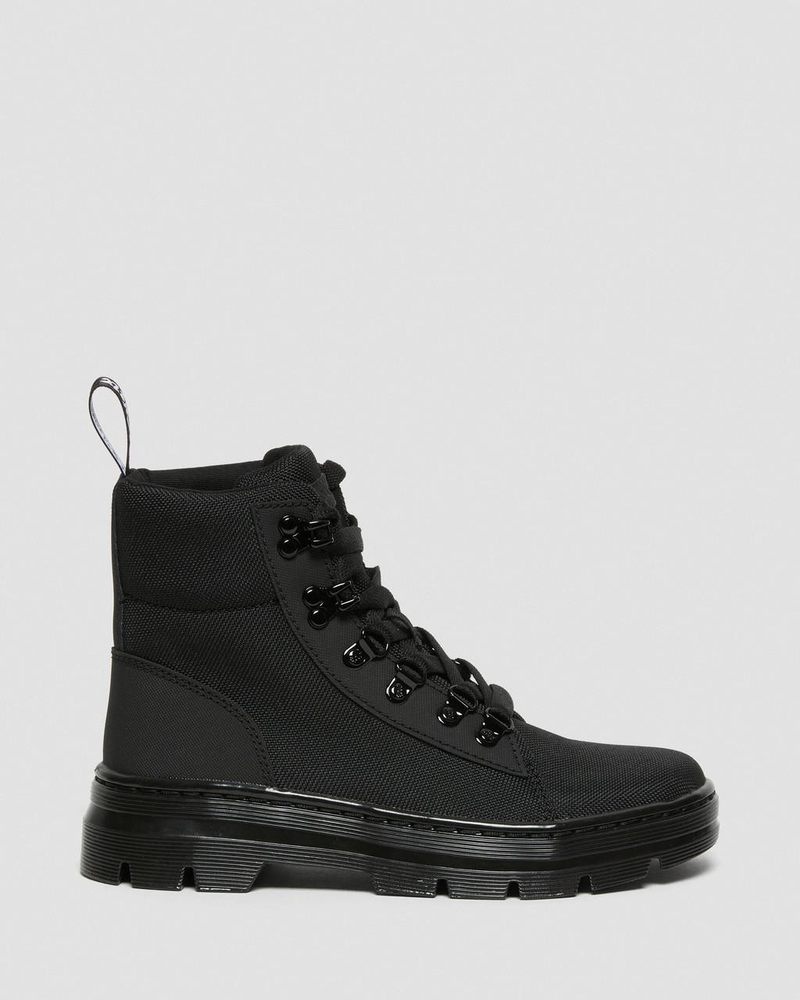 Botas Dr Martens Combs - Poly Casuales Boots (Ajax+Extra Tough Poly) Negras | GQ45-E7SN