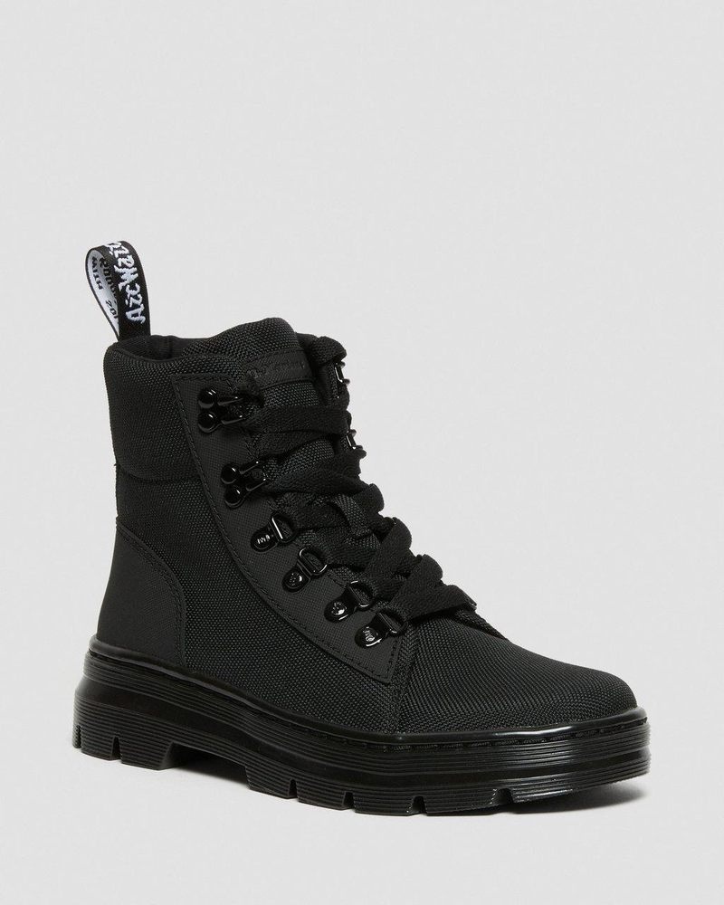 Botas Dr Martens Combs - Poly Casuales Boots (Ajax+Extra Tough Poly) Negras | GQ45-E7SN