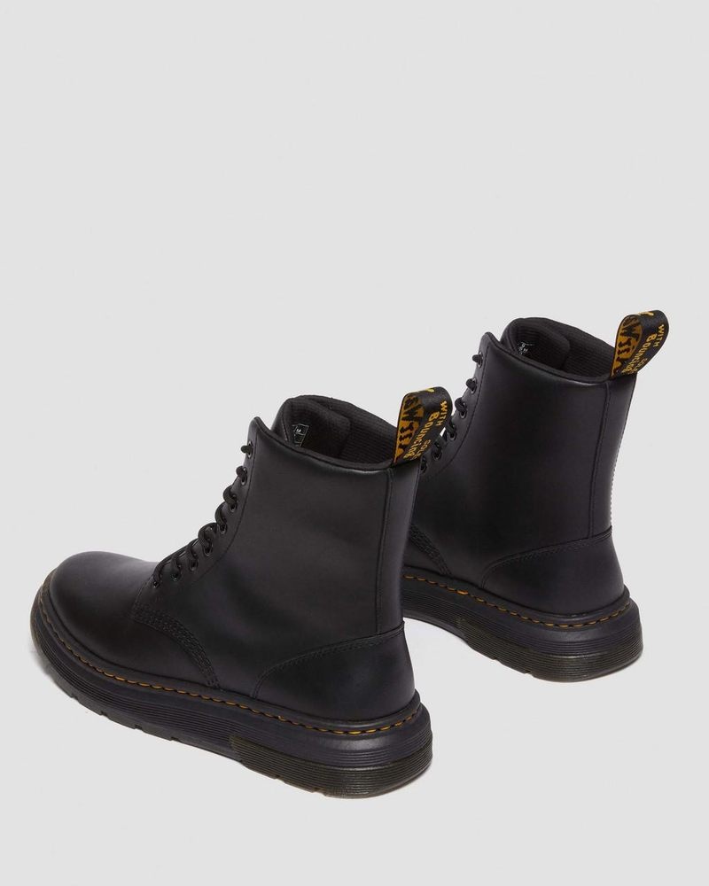 Botas Dr Martens Crewson Classic Cuero Everyday Boots Negras | LU65-Y6LT