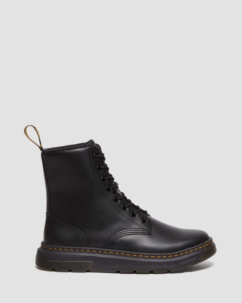 Botas Dr Martens Crewson Classic Cuero Everyday Boots Negras | LU65-Y6LT