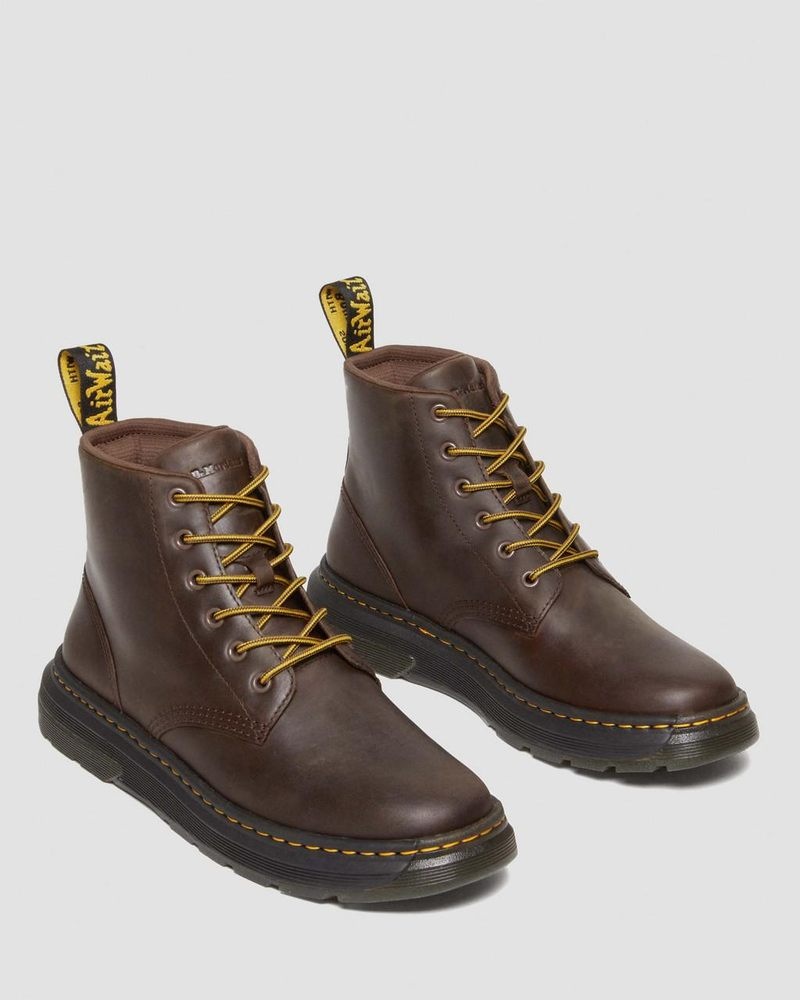 Botas Dr Martens Crewson Crazy Horse Cuero Casuales Chukka Boots (Crazy Horse) Marrones Oscuro | VW12-P0XY