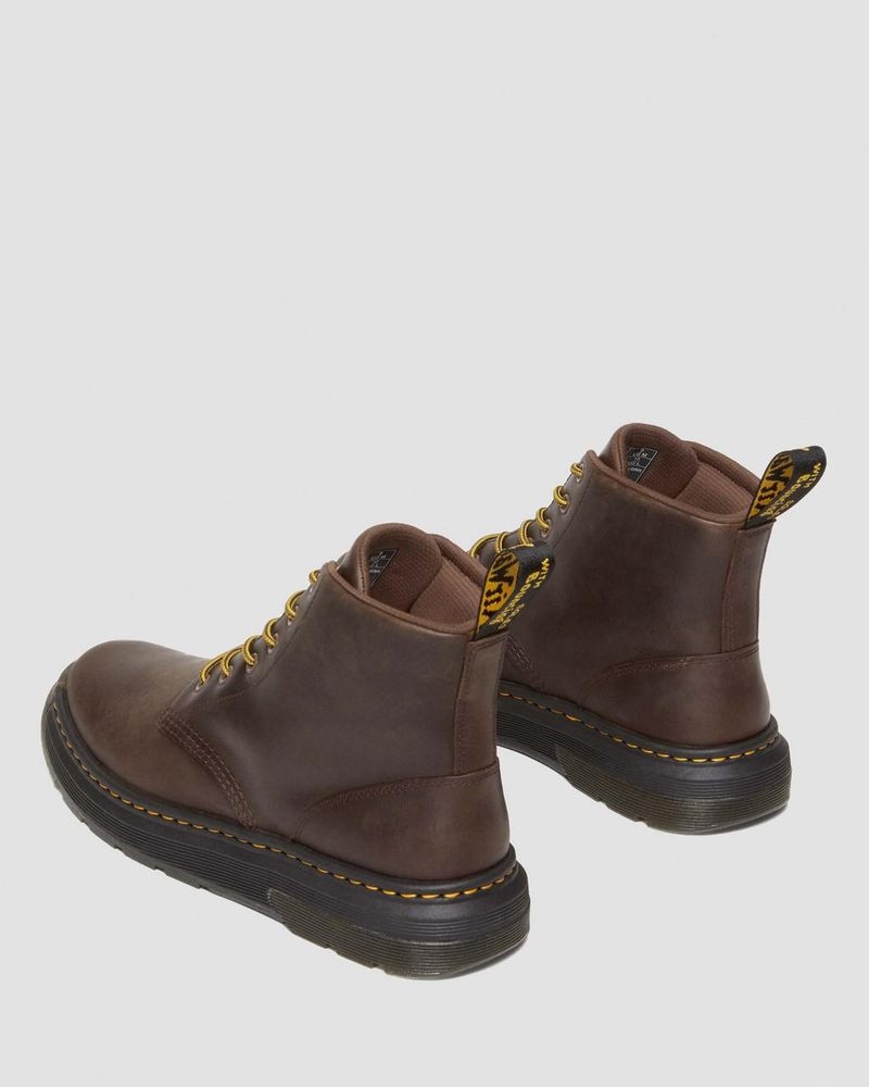 Botas Dr Martens Crewson Crazy Horse Cuero Casuales Chukka Boots (Crazy Horse) Marrones Oscuro | VW12-P0XY