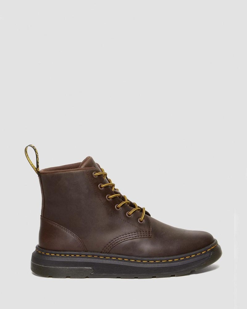 Botas Dr Martens Crewson Crazy Horse Cuero Casuales Chukka Boots (Crazy Horse) Marrones Oscuro | VW12-P0XY