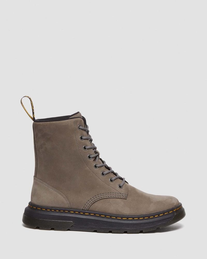 Botas Dr Martens Crewson Nubuck Cuero Everyday Boots (Buffbuck) Gunmetal | YS49-K7CR