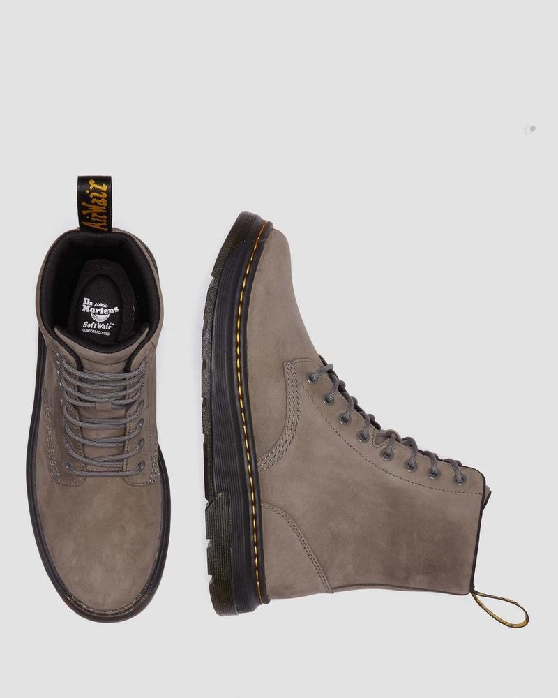 Botas Dr Martens Crewson Nubuck Cuero Everyday Boots (Buffbuck) Gunmetal | YS49-K7CR