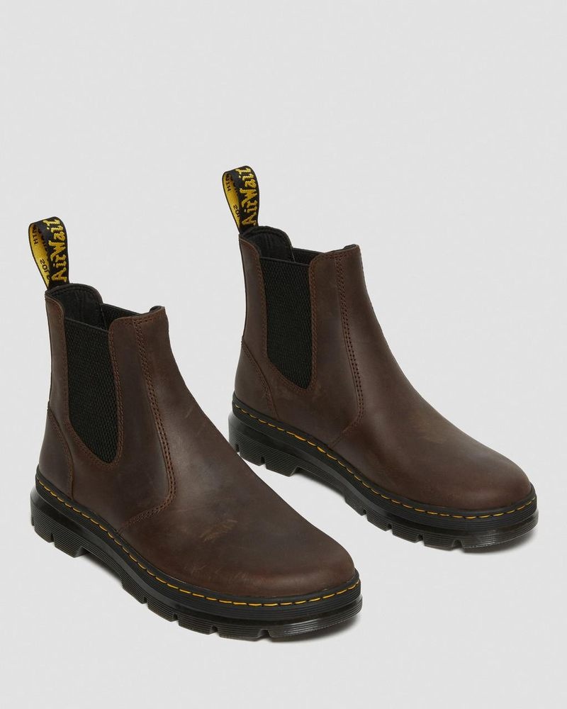 Botas Dr Martens Embury Crazy Horse Cuero Casuales Boots (Crazy Horse) Marrones | FN15-W7MG