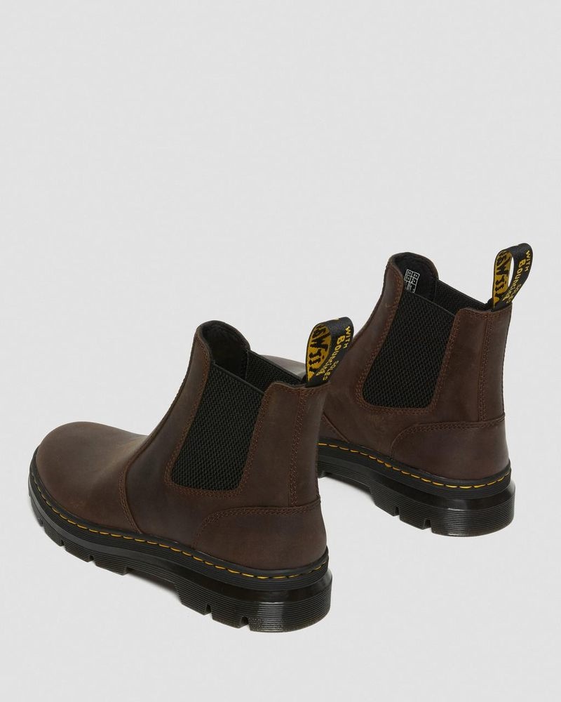 Botas Dr Martens Embury Crazy Horse Cuero Casuales Boots (Crazy Horse) Marrones | FN15-W7MG