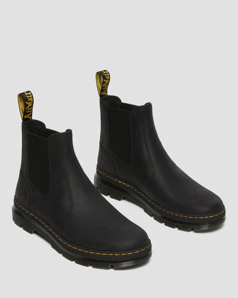 Botas Dr Martens Embury Cuero Casuales Chelsea Boots (Wyoming) Negras | DC46-T3PV