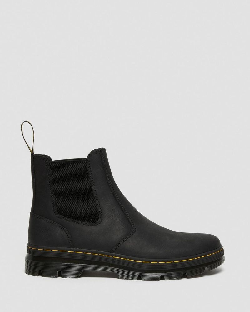 Botas Dr Martens Embury Cuero Casuales Chelsea Boots (Wyoming) Negras | DC46-T3PV