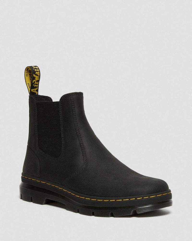 Botas Dr Martens Embury Cuero Casuales Chelsea Boots (Wyoming) Negras | DC46-T3PV