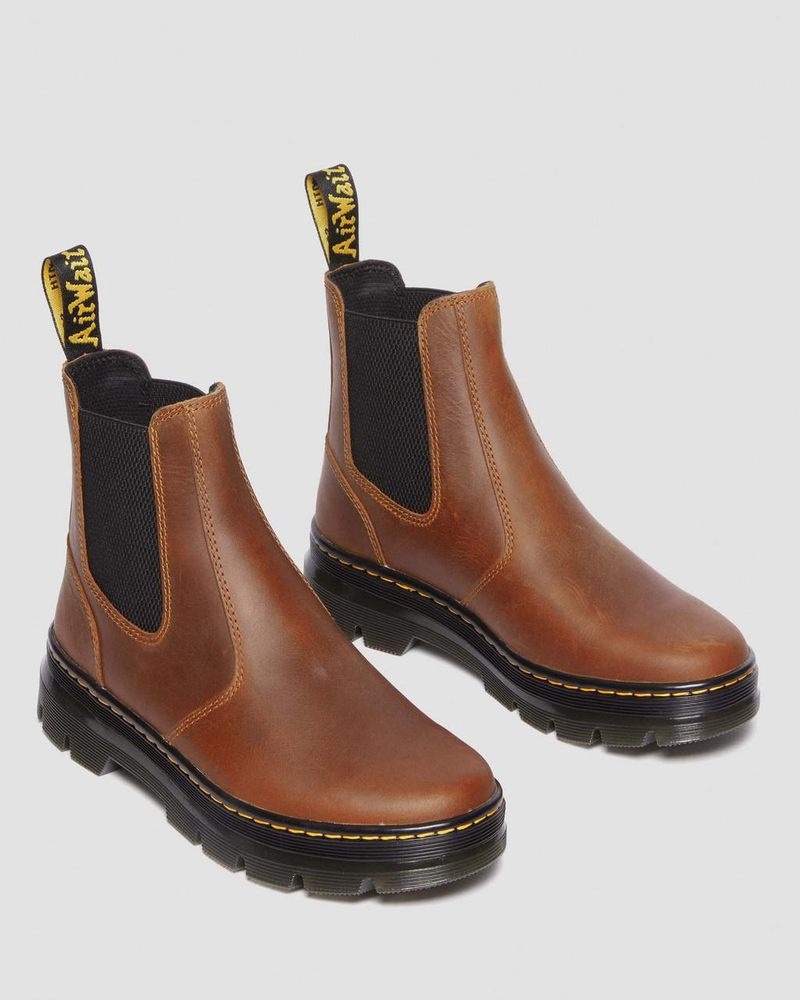 Botas Dr Martens Embury Pull Up Cuero Chelsea Boots (Archive Pull Up) Warm Tan | TN05-L1FA