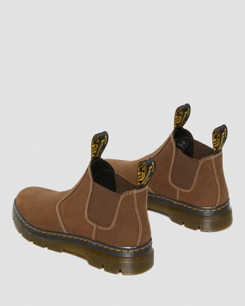 Botas Dr Martens Hardie II Cuero Chelsea Trabajo Boots (Pit Quarter) Creme | YB91-L7WX