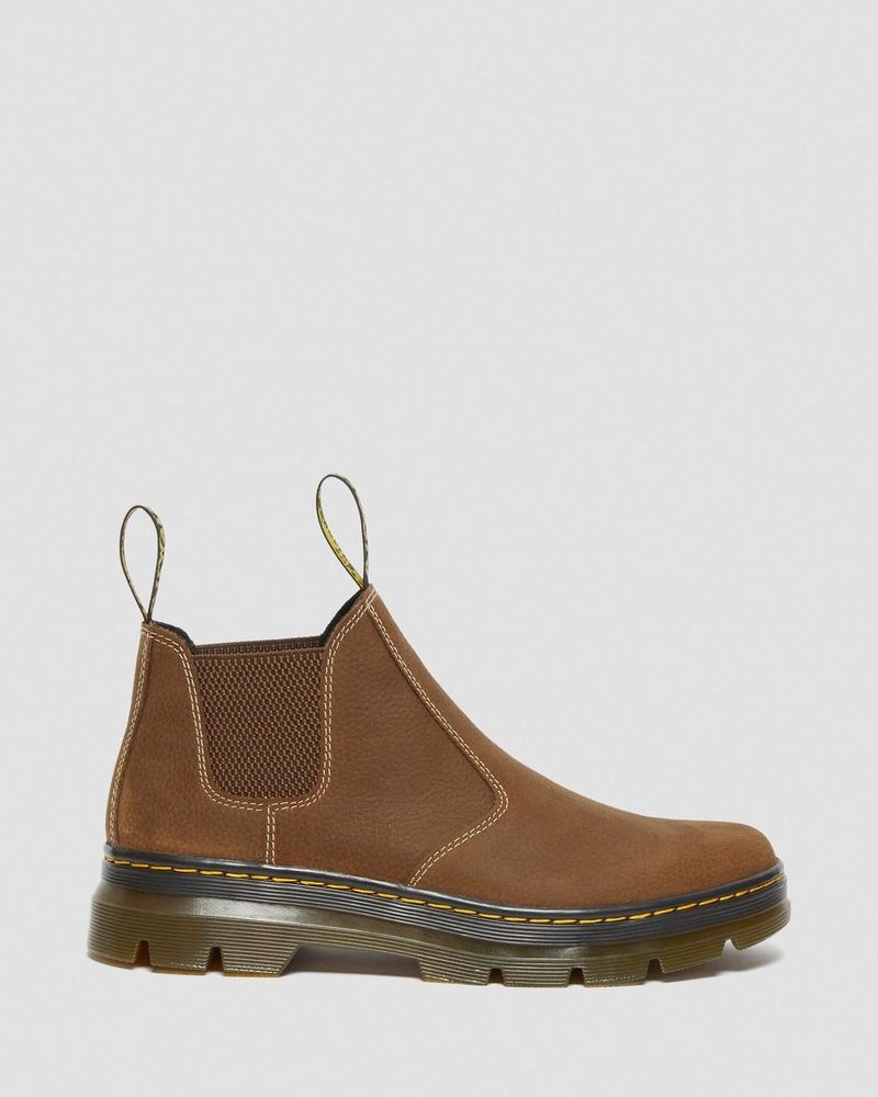 Botas Dr Martens Hardie II Cuero Chelsea Trabajo Boots (Pit Quarter) Creme | YB91-L7WX