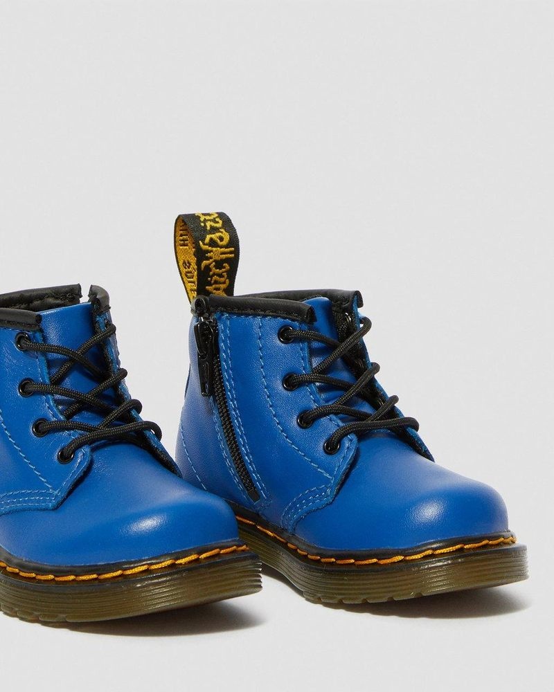 Botas Dr Martens Infant 1460 Cuero Encaje Up Boots (Romario) Azules | CP59-X9VH