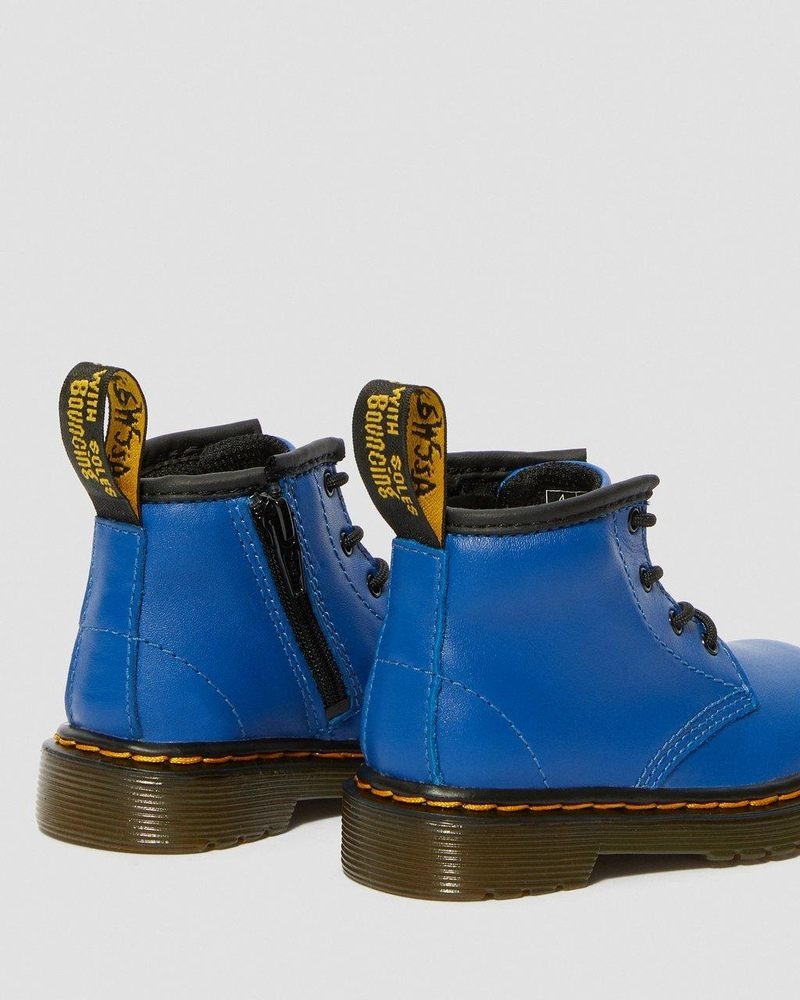 Botas Dr Martens Infant 1460 Cuero Encaje Up Boots (Romario) Azules | CP59-X9VH