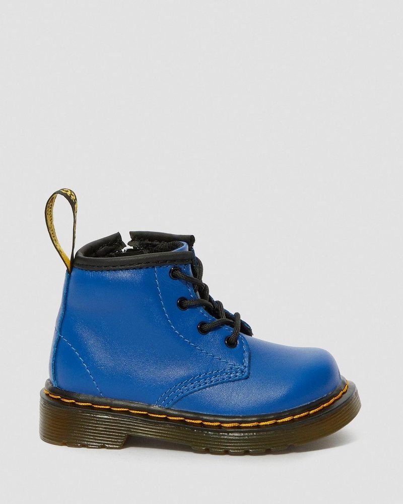 Botas Dr Martens Infant 1460 Cuero Encaje Up Boots (Romario) Azules | CP59-X9VH