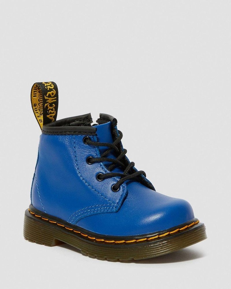 Botas Dr Martens Infant 1460 Cuero Encaje Up Boots (Romario) Azules | CP59-X9VH