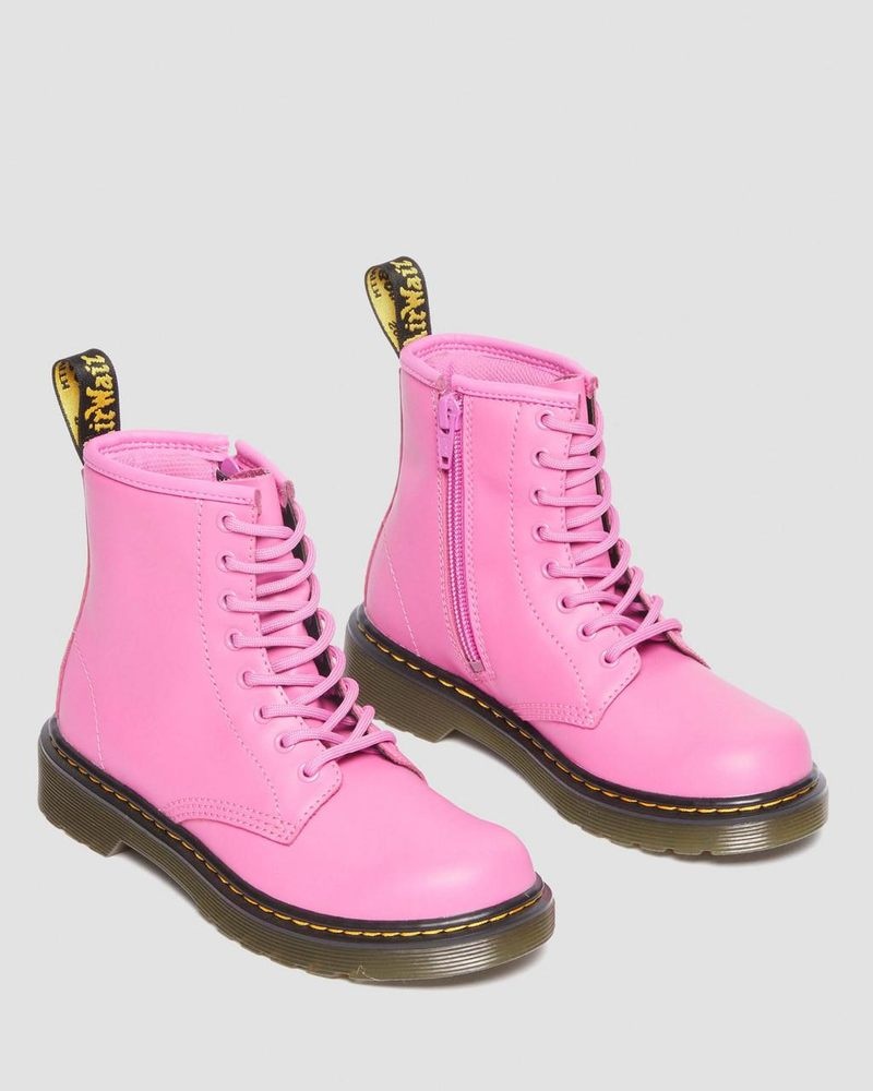 Botas Dr Martens Junior 1460 Cuero Encaje Up Boots (Romario) Rosas | MO02-G0SC