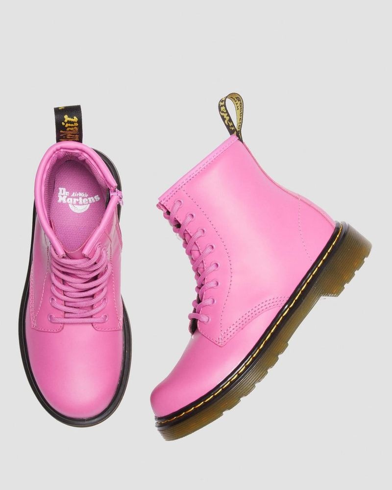 Botas Dr Martens Junior 1460 Cuero Encaje Up Boots (Romario) Rosas | MO02-G0SC