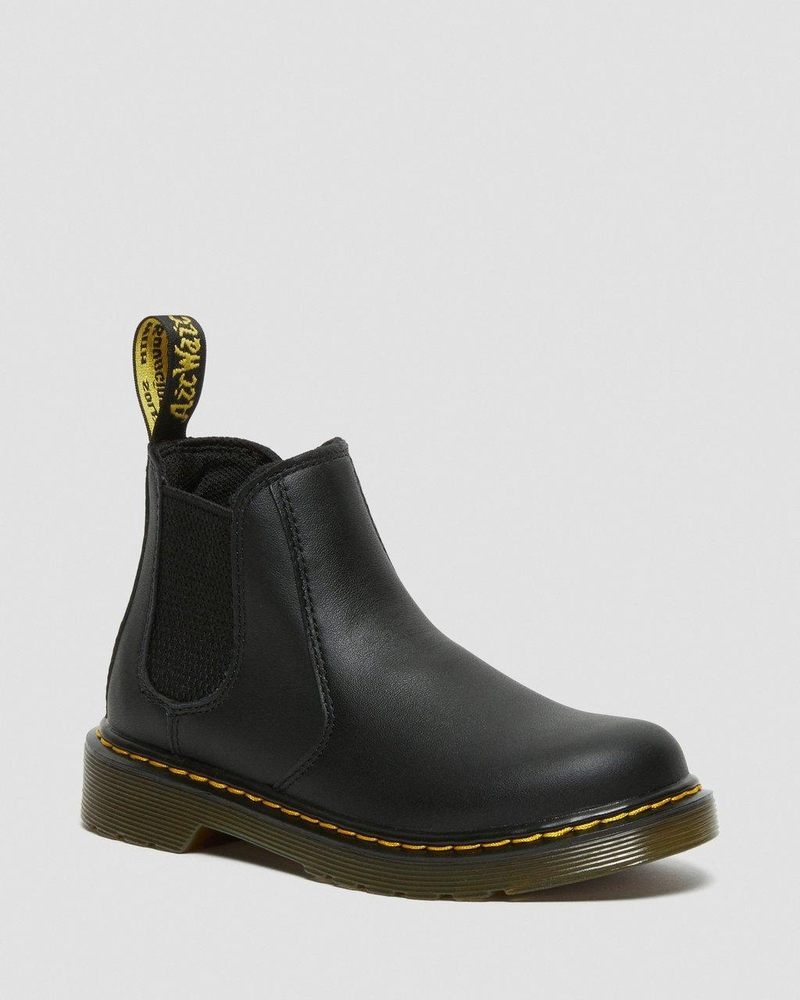 Botas Dr Martens Junior 2976 Softy T Cuero Chelsea Boots (Softy T) Negras | UH55-K9KQ