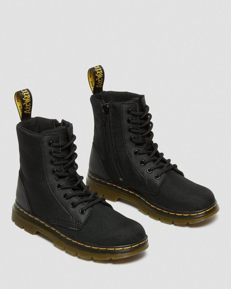 Botas Dr Martens Junior Combs Extra Tough Poly Casuales Boots (Extra Tough 50/50+Rubbery) Negras | SH68-Y4GL