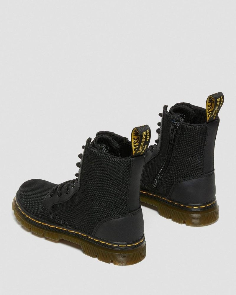 Botas Dr Martens Junior Combs Extra Tough Poly Casuales Boots (Extra Tough 50/50+Rubbery) Negras | SH68-Y4GL