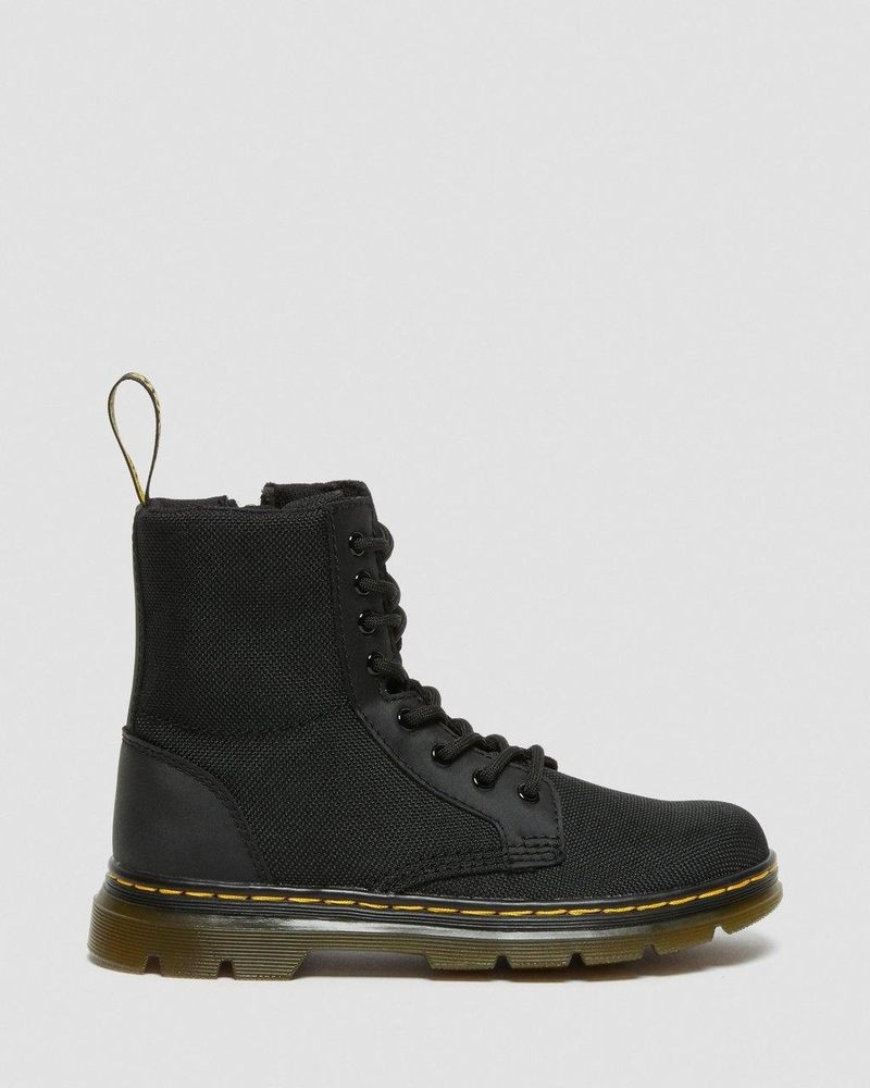 Botas Dr Martens Junior Combs Extra Tough Poly Casuales Boots (Extra Tough 50/50+Rubbery) Negras | SH68-Y4GL