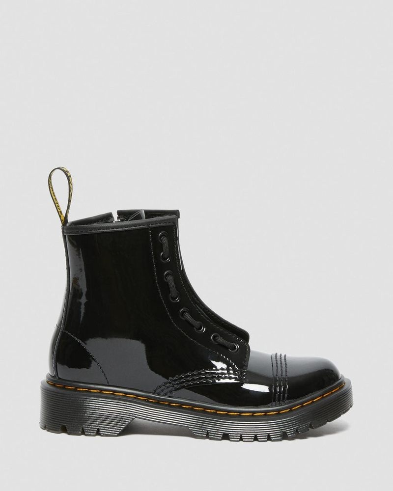 Botas Dr Martens Junior Sinclair Bex Charol Cuero Boots (Charol Cuero) Negras | VV40-M6MS