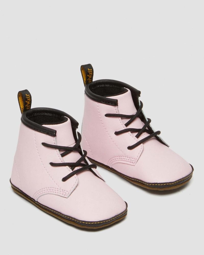 Botas Dr Martens Newborn 1460 Auburn Cuero Booties (Mason Pu Split+Mason Nw Sintetico) Rosas | IY75-V3NJ